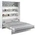 Vashon Vertical Wall King Size Bed - Matt White