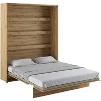 Vashon Vertical Wall Super King Size Bed - Artisan Oak