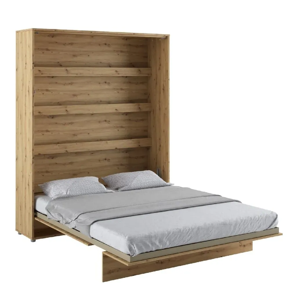 Vashon Vertical Wall Super King Size Bed - Artisan Oak