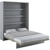 Vashon Vertical Wall Super King Size Bed - Matt Grey