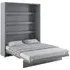 Vashon Vertical Wall Super King Size Bed - Matt Grey