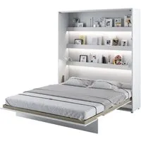 Vashon Vertical Wall Super King Size Bed - Matt White