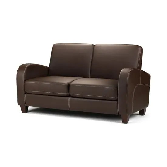 Vaughn 2-Seater Sofa - Chestnut, Faux Leather image