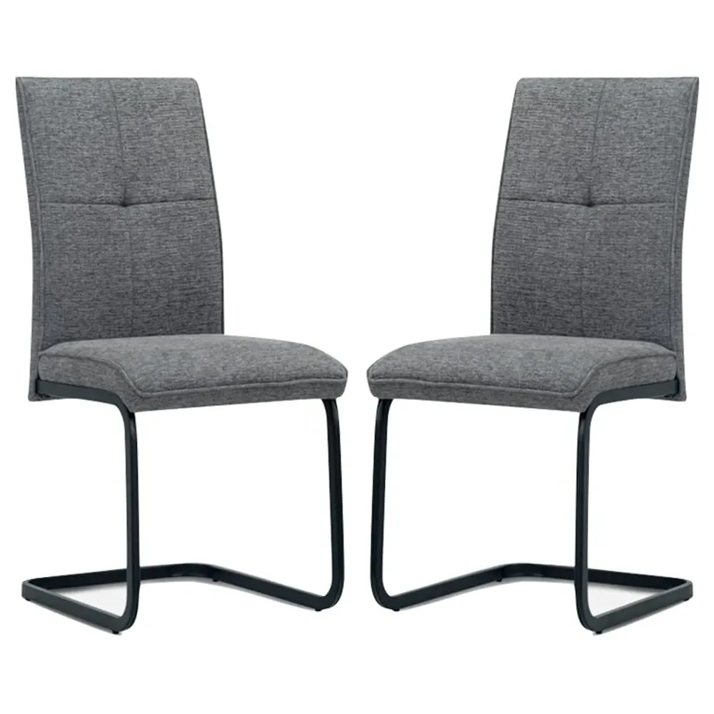 Vauxhall Dining Chairs Pair - Grey, Fabric product