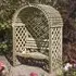 Vectro Round Garden Arbour - Natural Wood