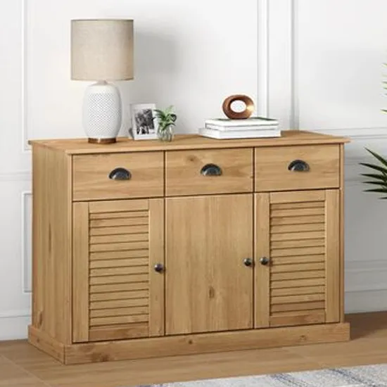 Vega Sideboard with 3 Doors & 3 Drawers - Brown, Pine Wood product