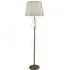 Vegas Floor Lamp with Hessian Shade - Antique Brass
