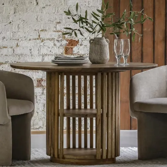 Vejle Round Dining Table - Natural, Mango Wood product