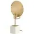 Vencro Metal Task Table Lamp - White, Marble