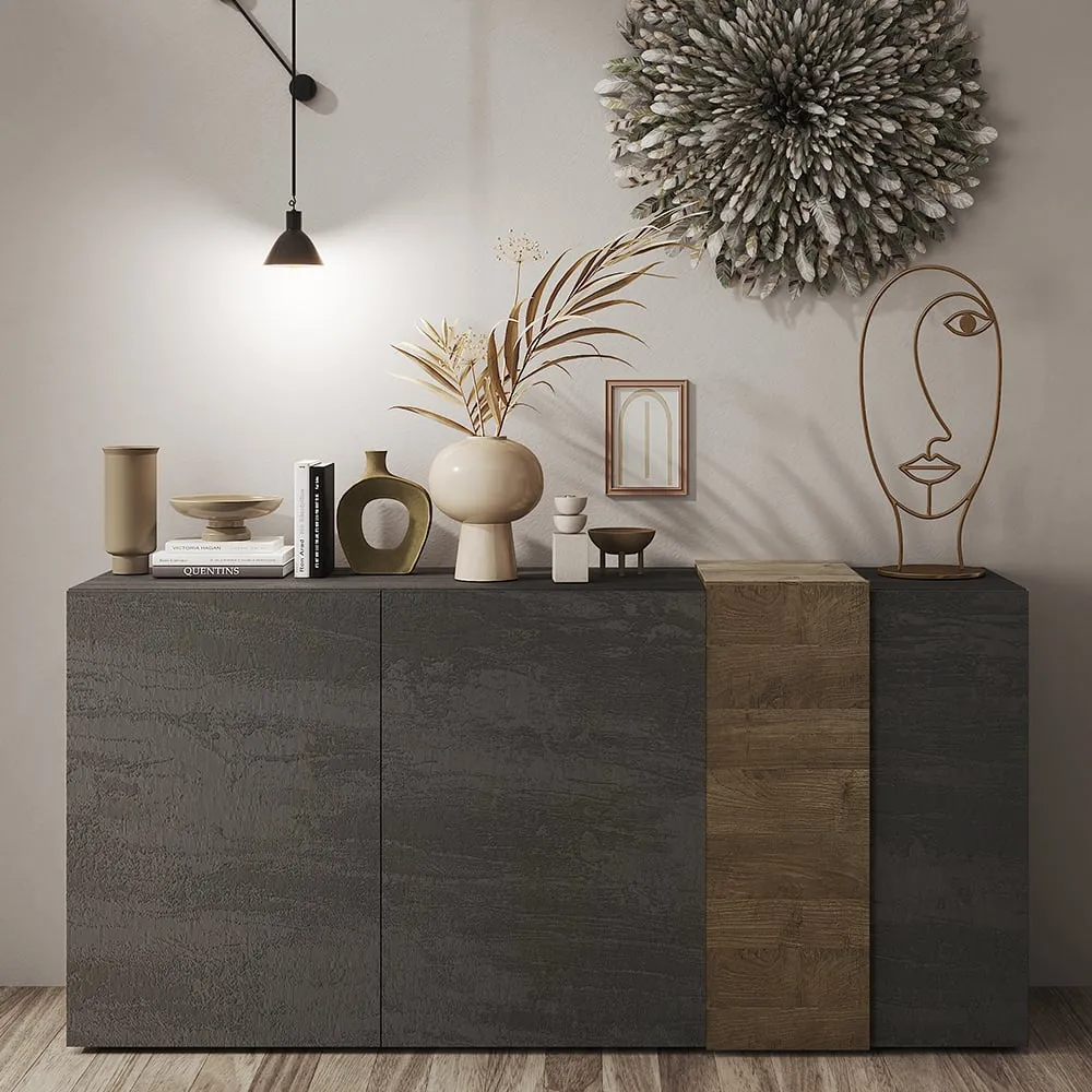 Venice 3 Door Sideboard - Titan, Mercure image