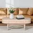 Venice Cane Coffee Table with Drawer - Natural, Mango Wood
