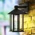 Venice Outdoor Wall Light - Black, Water Glass