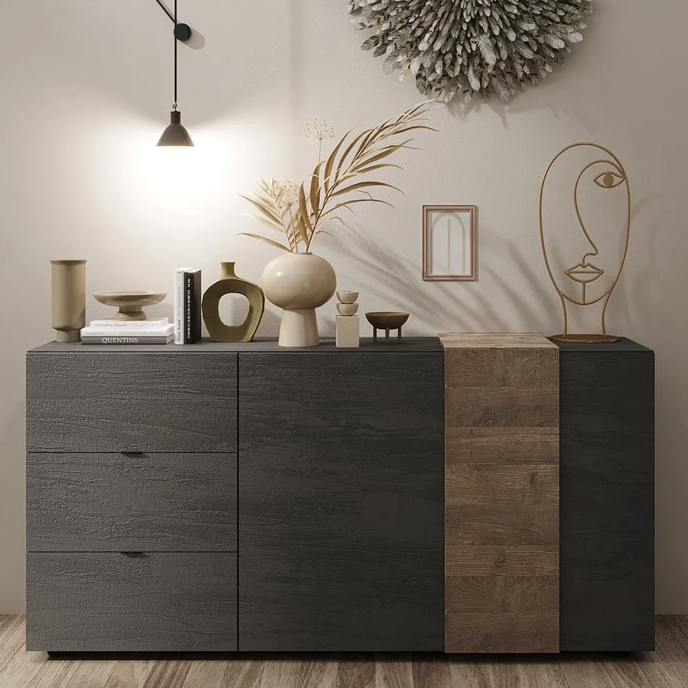 Venice Sideboard with Drawers - Titan, Mercure