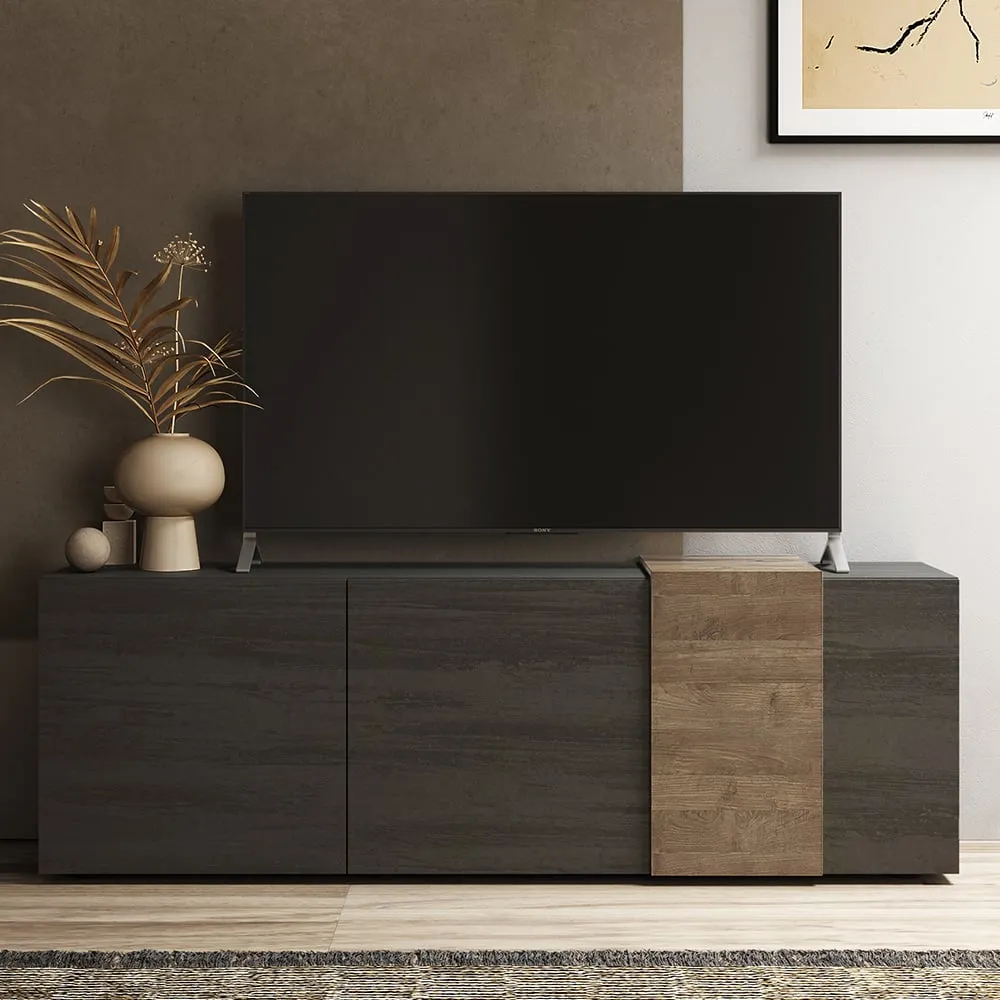 Venice TV Stand 3 Doors - Titan, Mercure