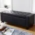 Ventnor Storage Ottoman with Lift-Up Lid - Black, PU Leather