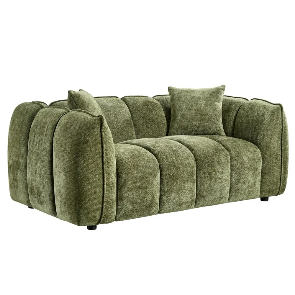 Ventura 2-Seater Sofa - Olive, Fabric