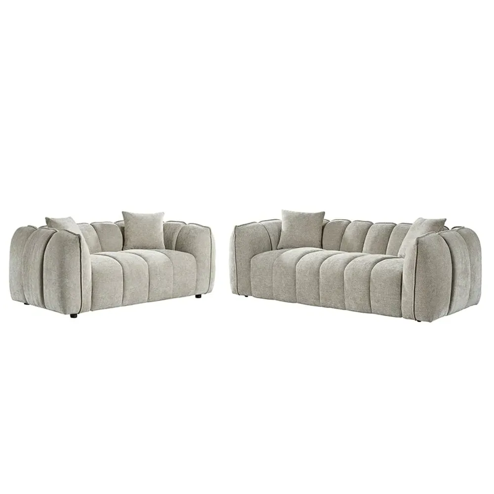 Ventura 3+2 Seater Sofa Set - Beige, Fabric image