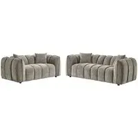 Ventura 3+2 Seater Sofa Set - Mocha, Fabric