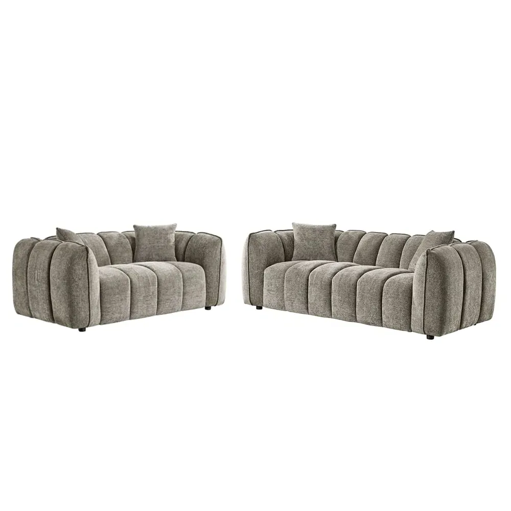 Ventura 3+2 Seater Sofa Set - Mocha, Fabric