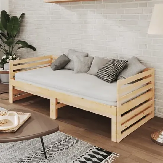 Veras Single Pull-Out Day Bed - Natural, Pinewood image