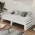 Veras Single Pull-Out Day Bed - White, Pinewood