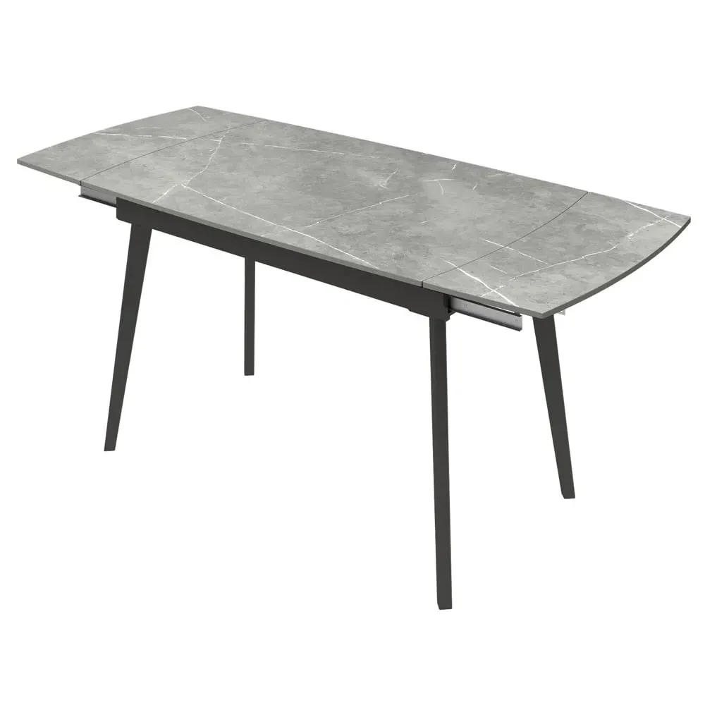 Verdun Extendable Dining Table - Matte Grey, Ceramic image