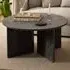 Verdun Round Coffee Table - Brown, Marble