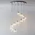 Verina 12 Light Pendant Light - Chrome, Clear Glass