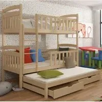 Vernal Bunk Bed with Trundle - Pine