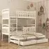 Vernal Bunk Bed with Trundle - White