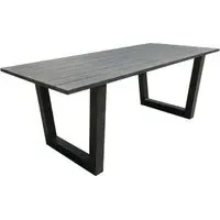 Vernal Garden Dining Table - Grey, Aluminium