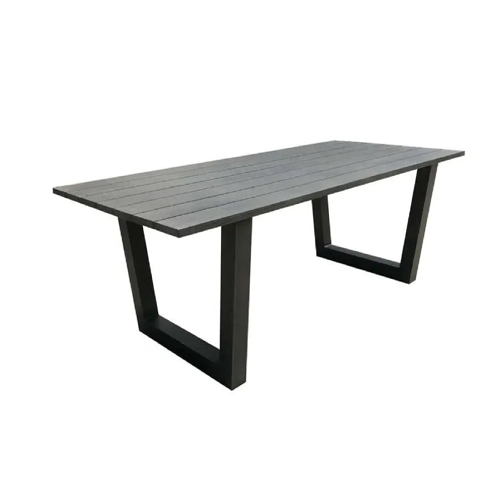 Vernal Garden Dining Table - Grey, Aluminium