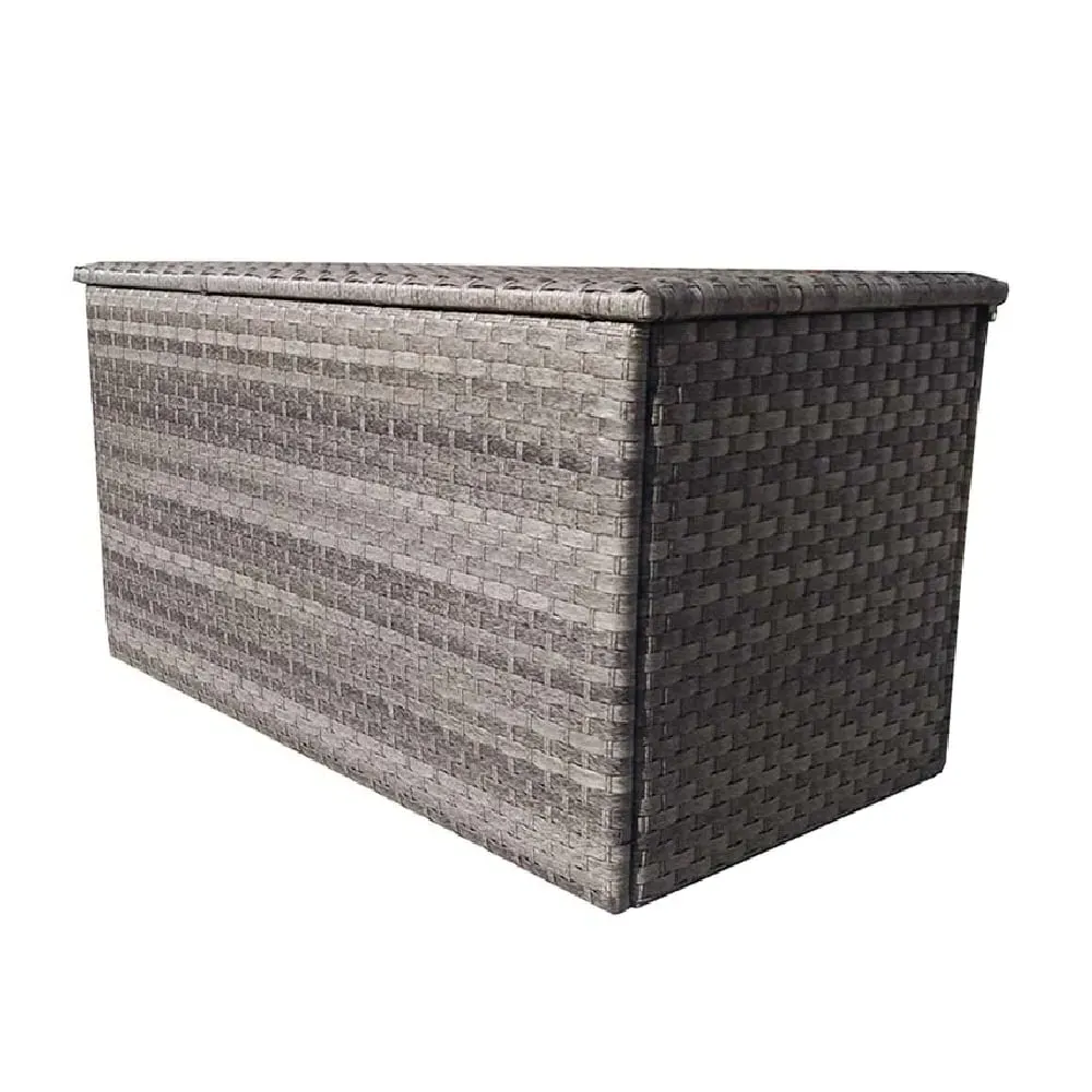 Vernal Large Outdoor Storage Box - Grey, Rattan