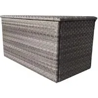 Vernal Medium Outdoor Storage Box - Grey, Rattan