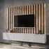 Vernon Entertainment Unit with Storage - Pearl Grey, Artisan Oak