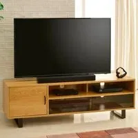 Vernon Large TV Stand - Light Oak