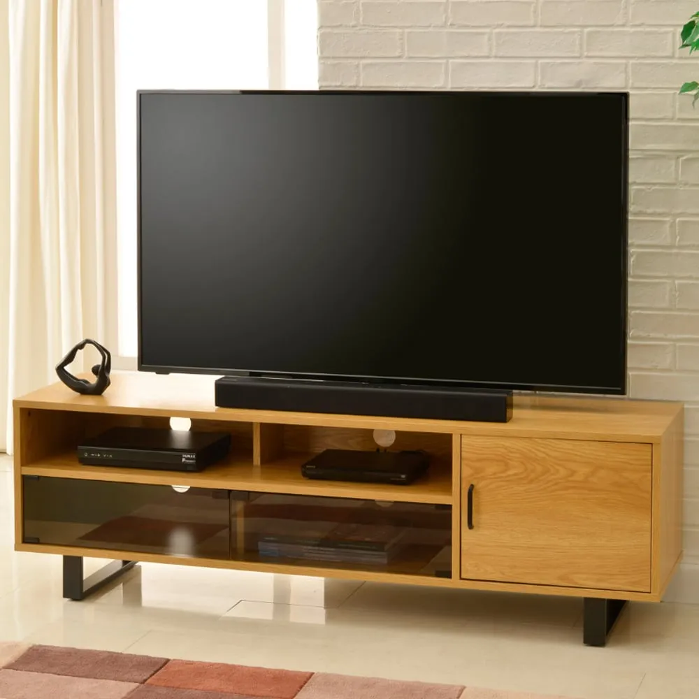 Vernon Large TV Stand - Light Oak