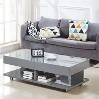 Verona Extendable Coffee Table with Storage - Grey