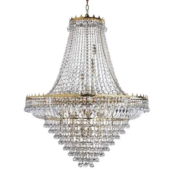 Versailles 19 Light Chandelier with Crystal - Gold