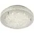 Vesta LED Flush Light with Crystal Decor - Chrome