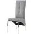 Vesta Studded Dining Chair - Grey, Faux Leather