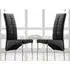 Vesta Studded Dining Chairs Pair - Black, Faux Leather