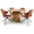 Vevey Dining Table with 4 Vercelli Chairs - Natural Oak