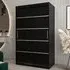 Vevey I 2-Door Sliding Wardrobe - Black, Laminated Board