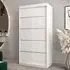 Vevey I 2-Door Sliding Wardrobe - White, Laminated Board
