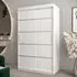 Vevey I 2-Door Sliding Wardrobe - White, Laminated Board