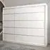Vevey I 3-Door Sliding Wardrobe - White, Laminated Board