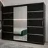 Vevey II Mirrored Wardrobe 3 Sliding Doors - Black