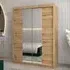 Vevey III Mirrored Wardrobe 2 Sliding Doors - Artisan Oak