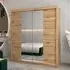 Vevey III Mirrored Wardrobe 2 Sliding Doors - Artisan Oak